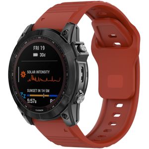 Strap-it Garmin Fenix 5 / 6 outdoor siliconen band (rood)