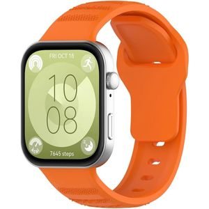 Strap-it Huawei Watch Fit 3 outdoor siliconen bandje (oranje)