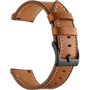 Strap-it Withings ScanWatch Light genuine leren band (bruin)