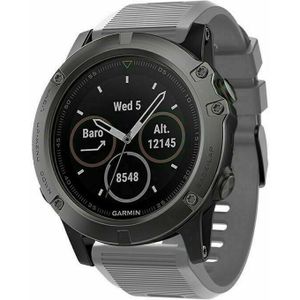 Strap-it Garmin Tactix 7 Pro siliconen bandje (grijs)