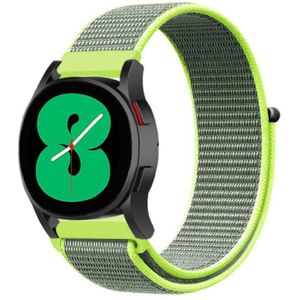 Strap-it Samsung Galaxy Watch 4 - 40mm nylon band (fluoriserend)