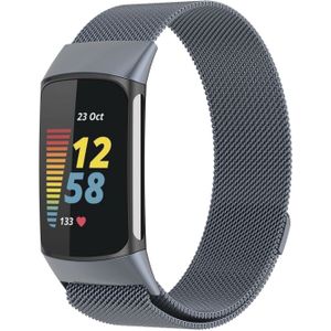 Strap-it Fitbit Charge 5 Milanese band (space grey)