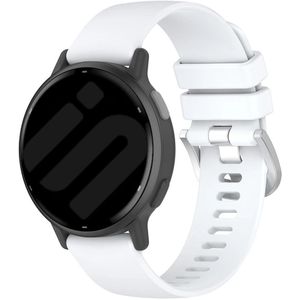 Strap-it Garmin Forerunner 165 siliconen classic bandje (wit)