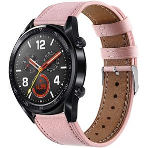 Strap-it Huawei Watch GT 2 bandje leer (roze)