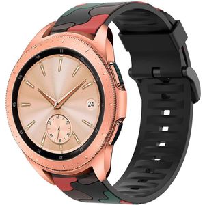 Strap-it Samsung Galaxy Watch camouflage band (rood)