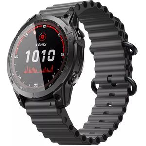 Strap-it Garmin Epix Pro (Gen 2) 47mm Ocean band (zwart)