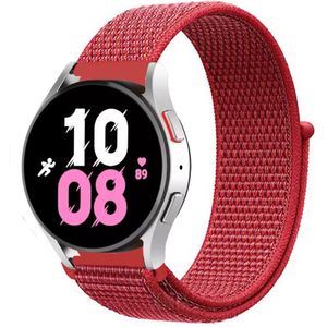 Strap-it Samsung Galaxy Watch 5 - 44mm nylon band (rood)