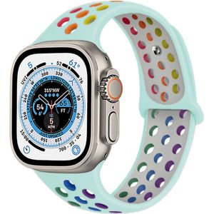Strap-it Apple Watch Ultra sport+ band (kleurrijk lichtblauw)