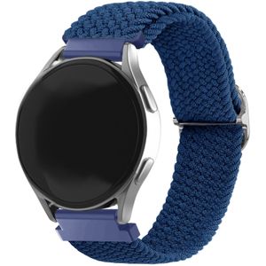 Strap-it Samsung Gear Sport verstelbaar geweven bandje (blauw)