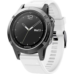 Strap-it Garmin MARQ siliconen bandje (wit)