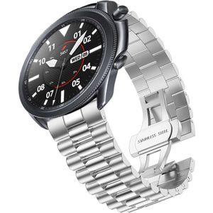 Strap-it Samsung Galaxy Watch 3 45mm Presidential stalen band (zilver)