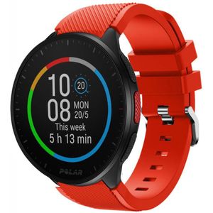 Strap-it Polar Pacer siliconen bandje (rood)