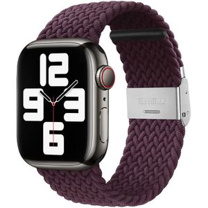 Strap-it Apple Watch gevlochten bandje (dark cherry)