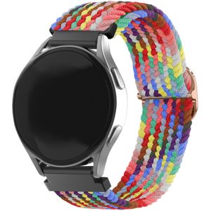 Strap-it Samsung Galaxy Watch FE verstelbaar geweven bandje (kleurrijk)