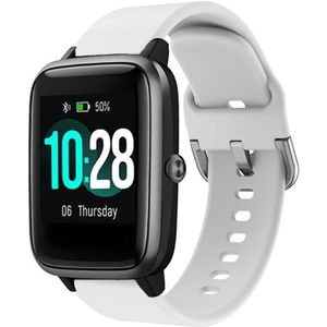 Strap-it ID205L siliconen bandje (wit)