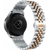 Strap-it Huawei Watch GT Jubilee stalen band (zilver/rosé goud)