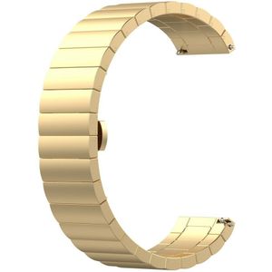 Strap-it Metalen horlogeband 18mm universeel (goud)