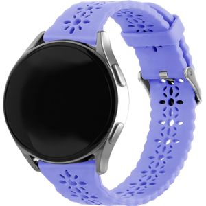 Strap-it Samsung Galaxy Watch 6 - 44mm siliconen bandje met patroon (lila)