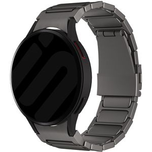 Strap-it Samsung Galaxy Watch FE 'One push' titanium band (grafiet)