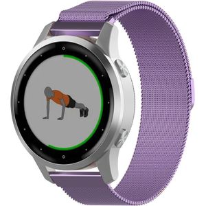 Strap-it Garmin Vivoactive 4s Milanese band - 40mm - paars