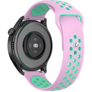 Strap-it Withings Steel HR - 36mm sport bandje (roze/aqua)