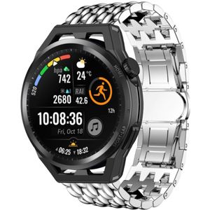 Strap-it Huawei Watch GT stalen draak band (zilver)