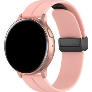 Strap-it Huawei Watch GT 3 Pro 43mm D-buckle siliconen bandje (roze)