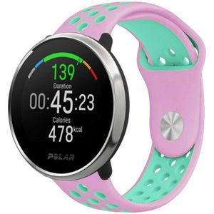 Strap-it Polar Unite sport band (roze/aqua)