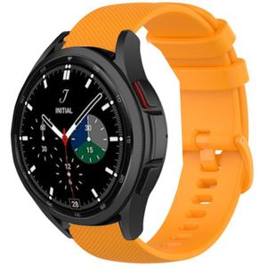 Strap-it Samsung Galaxy Watch 4 Classic 42mm Luxe Siliconen bandje (oranje)