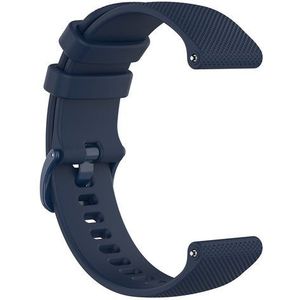 Strap-it Luxe siliconen horlogeband 22mm - universeel - donkerblauw