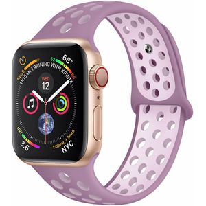 Strap-it Apple Watch 8 sport band (lichtpaars)