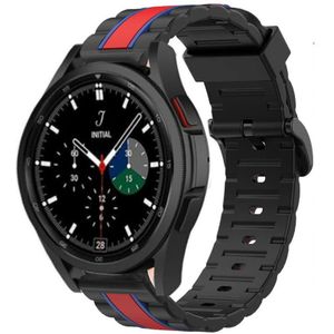 Strap-it Samsung Galaxy Watch 4 Classic 46mm Special Edition Band (zwart/rood)