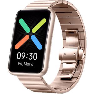 Strap-it Oppo Watch Free metalen bandje (rosé goud)