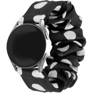 Strap-it Samsung Galaxy Watch 3 41mm scrunchie bandje (dots)