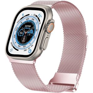 Strap-it Apple Watch Ultra Milanees bandje (rosé pink)