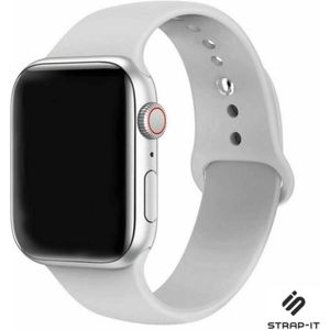 Strap-it Apple Watch 8 silicone band (grijs)