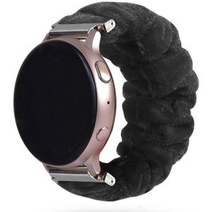 Strap-it Samsung Galaxy Watch 6 Classic 43mm Scrunchie bandje (zwart)