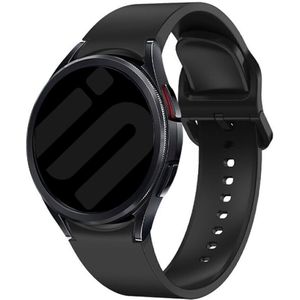 Strap-it Samsung Galaxy Watch 6 40mm 'One push' siliconen band (zwart)