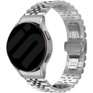 Strap-it Samsung Galaxy Watch 5 - 44mm Jubilee stalen band (zilver)