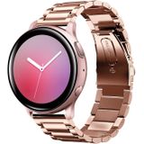 Strap-it Samsung Galaxy Watch Active stalen band (rosé goud)