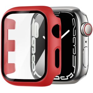 Strap-it Apple Watch Series 4/5/6/SE PC hard case met glas (rood)