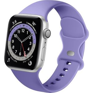 Strap-it Apple Watch siliconen bandje (lila)