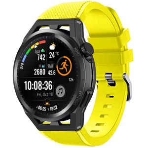 Strap-it Huawei Watch GT Runner siliconen bandje (geel)