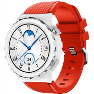Strap-it Huawei Watch GT 3 Pro 43mm siliconen bandje (rood)