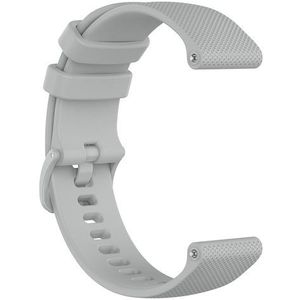 Strap-it Luxe siliconen horlogeband 20mm - universeel - grijs