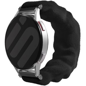 Strap-it Samsung Galaxy Watch 6 Classic 47mm Scrunchie bandje (zwart)