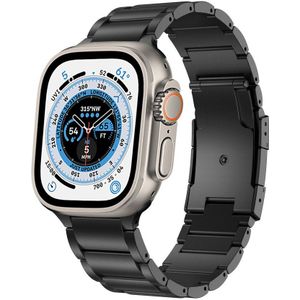Strap-it Apple Watch Ultra Titanium bandje (zwart)