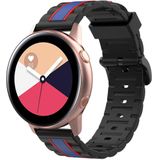 Strap-it Samsung Galaxy Watch Active Special Edition band (zwart/blauw)