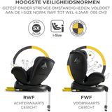 Kinderkraft autostoel XRider - i-Size - 360º draaibaar met isoFix - Zwart (40-125cm)