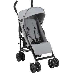 Topmark buggy Fenn - Plooibuggy tot 22kg - Inklapbaar & Verstelbaar in 4 posities - Wandelwagen - Grijs